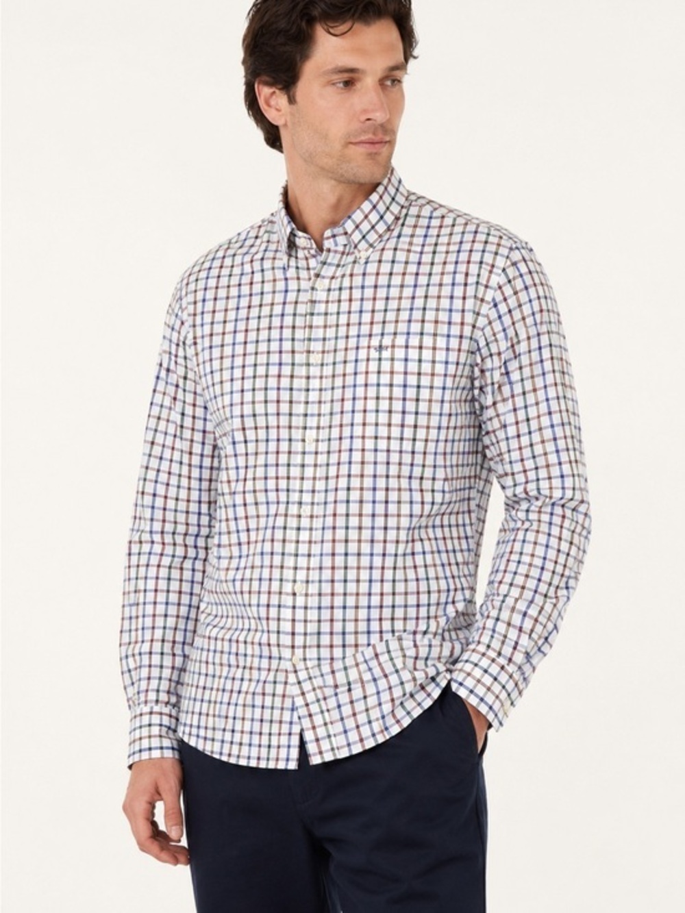 Paul & shark multicolor plaid cotton long sleeve button down shirt XL